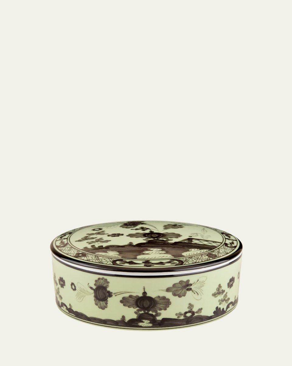 Bario Covered Round Box